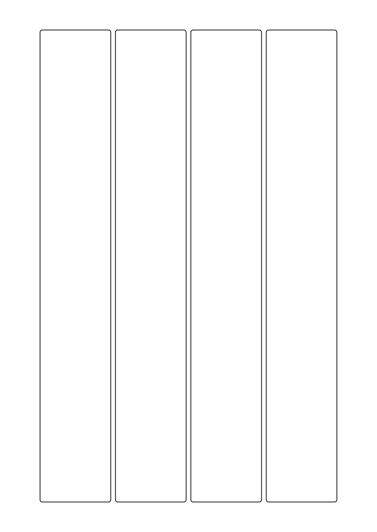 30069 - Label Size 60mm x 400mm - 4 label(s) per sheet