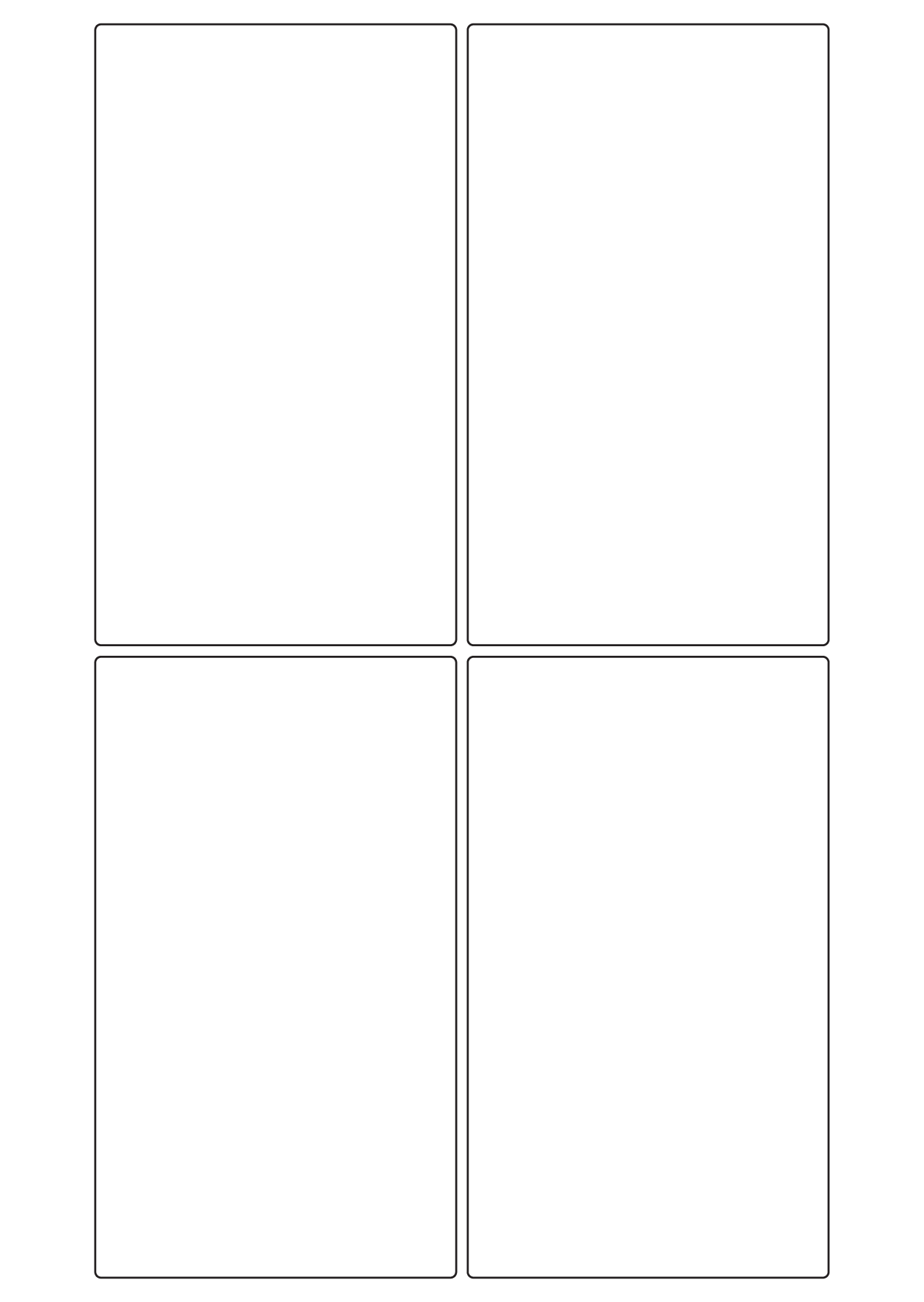 30070 - Label Size 125mm x 215mm - 4 label(s) per sheet