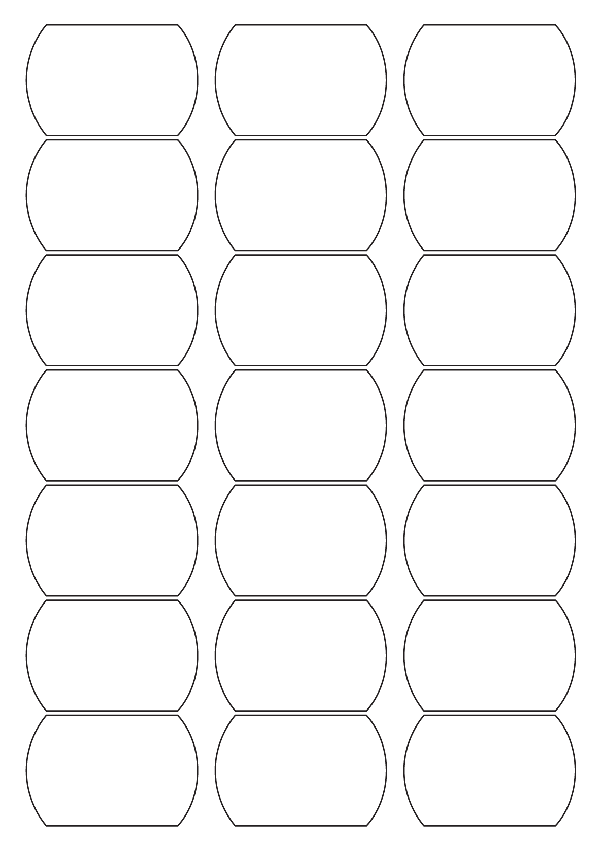 30121 - Label Size 84.5mm x 54.5mm - 21 label(s) per sheet