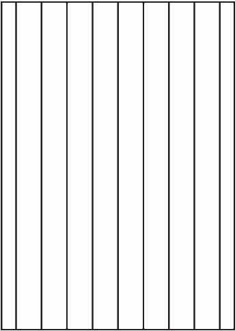 813 - SRA3 single sheets - 9 vertical backslits 35 mm apart 813 - SRA3 single sheets - 9 vertical backslits 35 mm apart