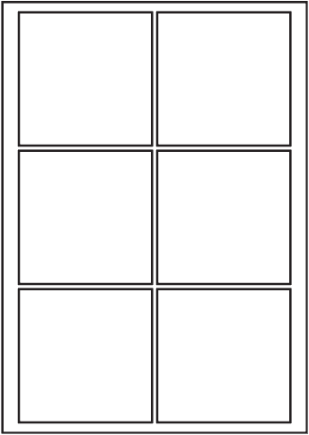 819 - Square Labels 130 mm x 130 mm - A3 sheets 819 - Square Labels 130 mm x 130 mm - A3 sheets