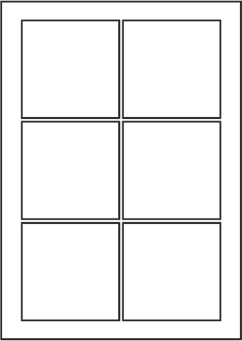 820 - Square Labels 130 mm x 130 mm - SRA3 sheets 820 - Square Labels 130 mm x 130 mm - SRA3 sheets