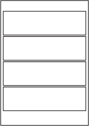 823 - Rectangle Labels 280 mm x 80 mm - A3 sheets 823 - Rectangle Labels 280 mm x 80 mm - A3 sheets
