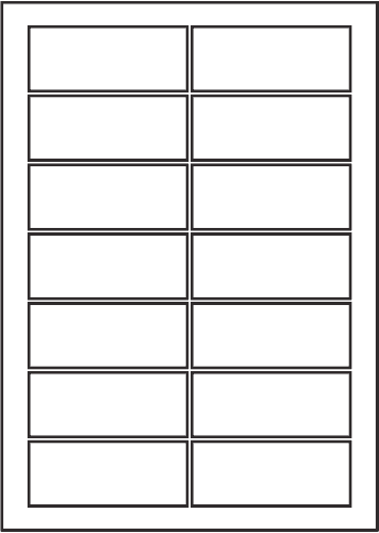 832 - Rectangle Labels 135 mm x 55 mm - SRA3 sheets 832 - Rectangle Labels 135 mm x 55 mm - SRA3 sheets