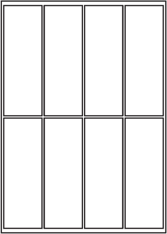 833 - Rectangle Labels 200 mm x 69 mm - A3 sheets 833 - Rectangle Labels 200 mm x 69 mm - A3 sheets